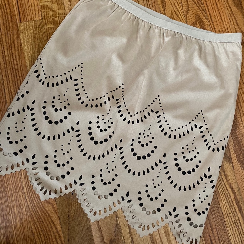 Suede skirt